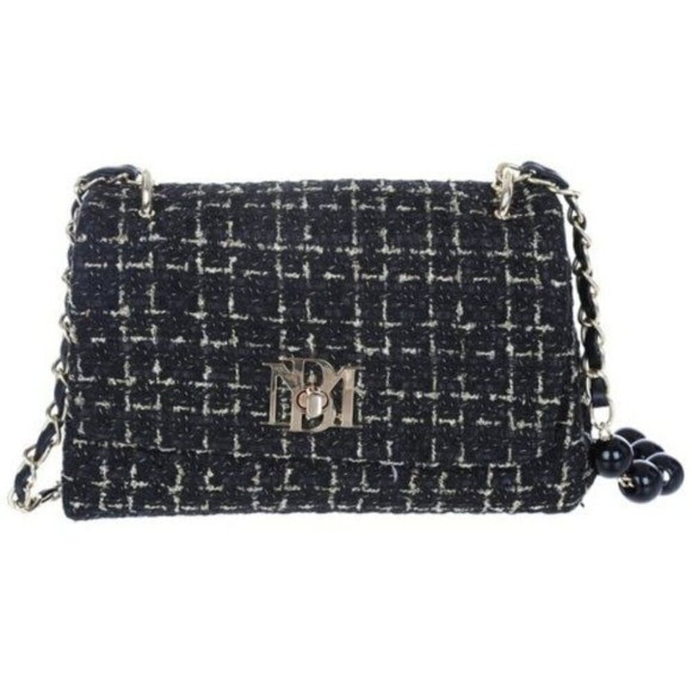 Badgley Mischka Boucle Messenger Crossbody -‎ Black